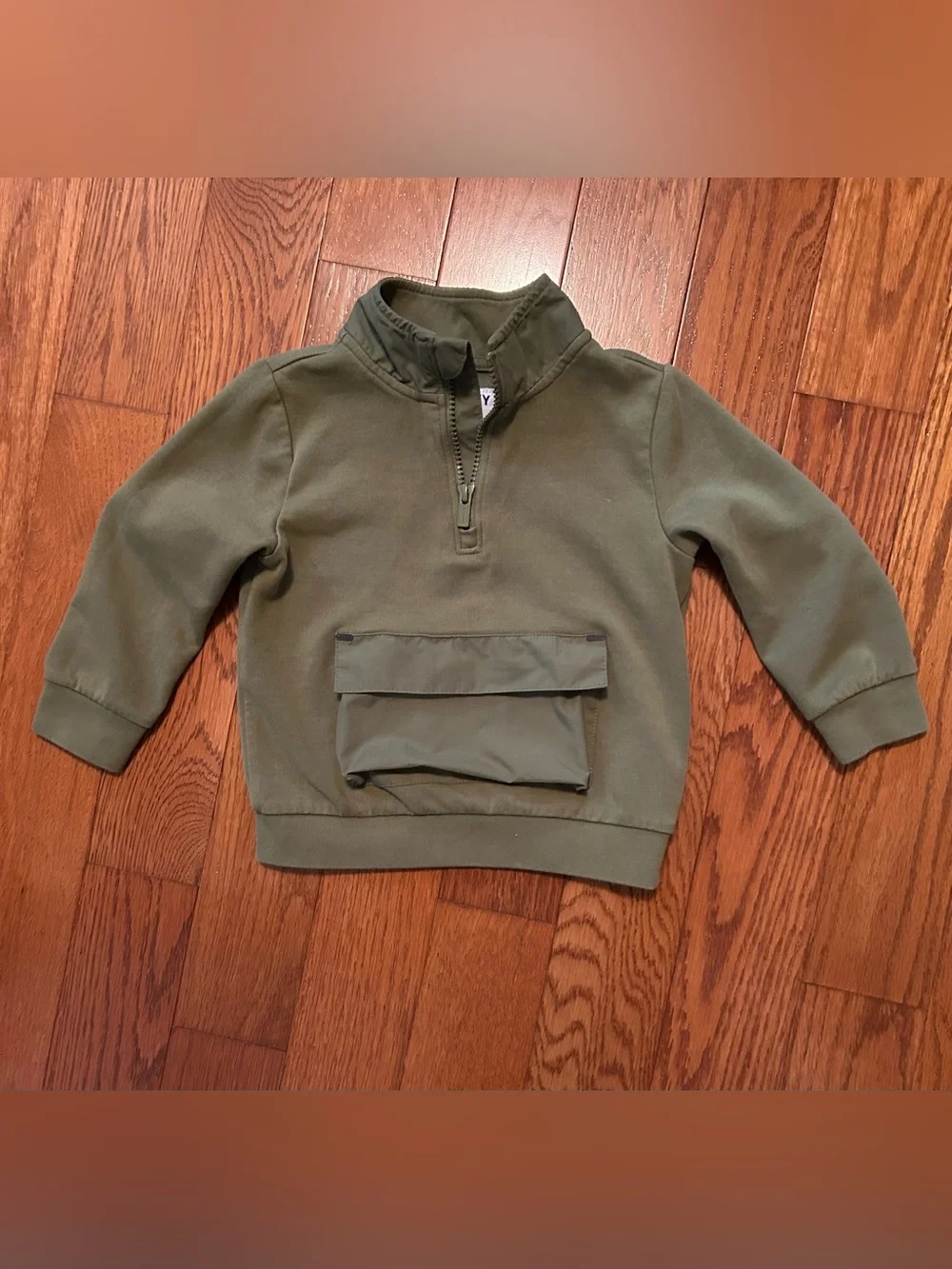 Old Navy Boys Olive Green Quarter-Zip Pullover  2T